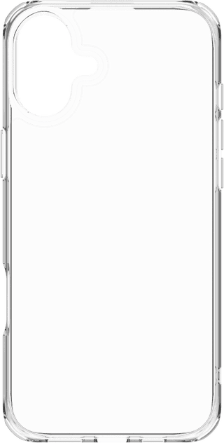 BlueBuilt Protective Back Cover iPhone 16 Plus Transparent + Screen Protector Glass