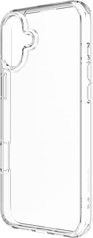 BlueBuilt Protective Back Cover iPhone 16 Plus Transparent + Screen Protector Glass