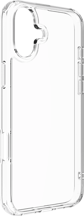 BlueBuilt Protective Back Cover iPhone 16 Plus Transparent + Screen Protector Glass