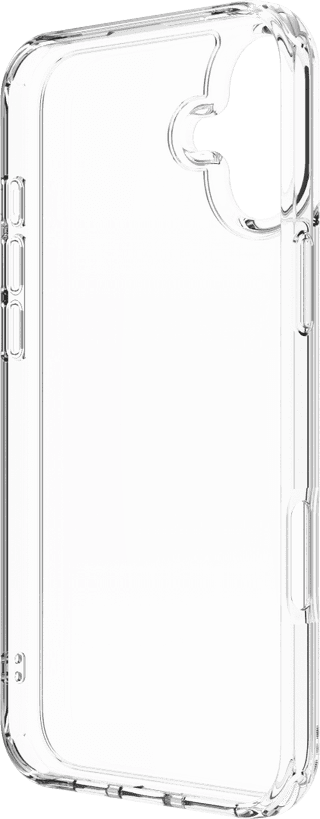 BlueBuilt Protective Back Cover iPhone 16 Plus Transparent + Screen Protector Glass