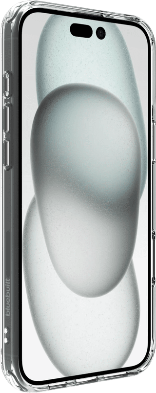 BlueBuilt Protective Back Cover iPhone 16 Plus Transparent + Screen Protector Glass