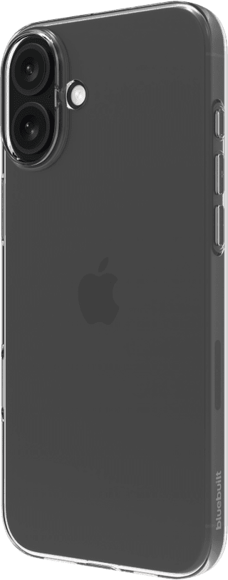 BlueBuilt Back Cover Apple iPhone 16 Plus Transparent + Screen Protector Glass Duo Pack
