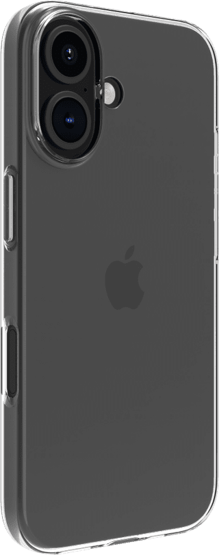 BlueBuilt Back Cover iPhone 16 Transparent + Privacy Filter Screen Protector Glass