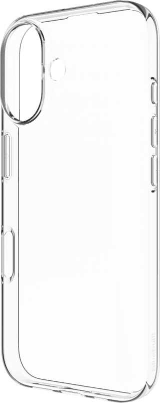 BlueBuilt Back Cover iPhone 16 Transparent + Privacy Filter Screen Protector Glass