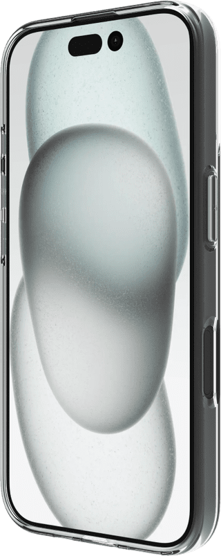 BlueBuilt Back Cover iPhone 16 Transparent + Privacy Filter Screen Protector Glass