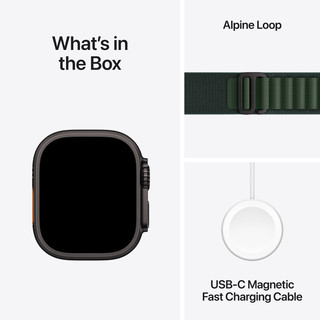 Apple Watch Ultra 2 4G 49mm Black Alpine Watch Strap Green M