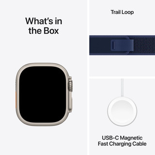 Apple Watch Ultra 2 4G 49mm Silver Trail Watch Strap Blue M/L