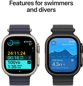 Apple Watch Ultra 2 4G 49mm Silver Trail Watch Strap Blue M/L