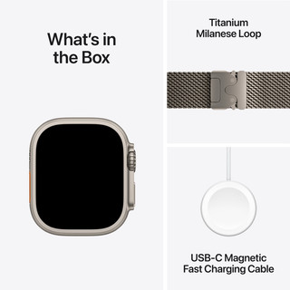 Apple Watch Ultra 2 4G 49mm Silver Milanese Watch Strap M