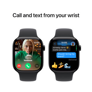Apple Watch Series 10 46mm Black Sport Band M/L
