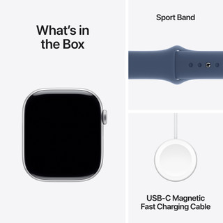 Apple Watch Series 10 46mm Silver Sport Band S/M