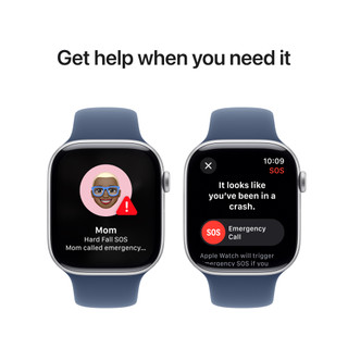 Apple Watch Series 10 46mm Silver Sport Band S/M