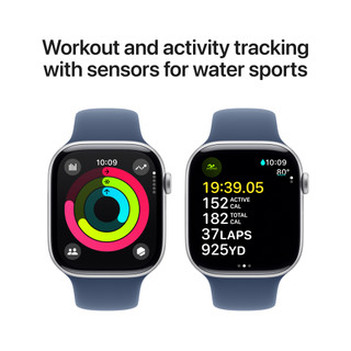 Apple Watch Series 10 46mm Silver Sport Band S/M