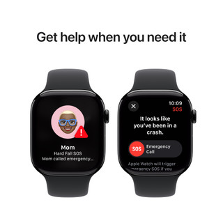 Apple Watch Series 10 4G 46mm Black Sport Band M/L