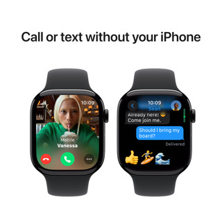 Apple Watch Series 10 4G 46mm Black Sport Band M/L