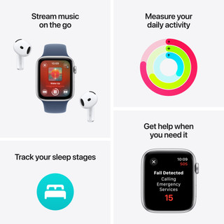 Apple Watch SE 2024 4G 40mm Starlight Sport Band M/L