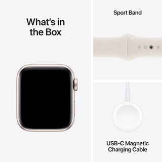 Apple Watch SE 2024 4G 40mm Starlight Sport Band M/L