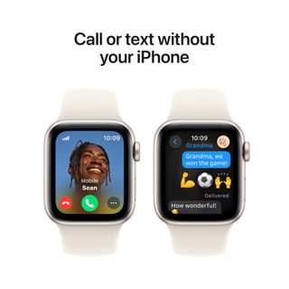 Apple Watch SE 2024 4G 40mm Starlight Sport Band M/L