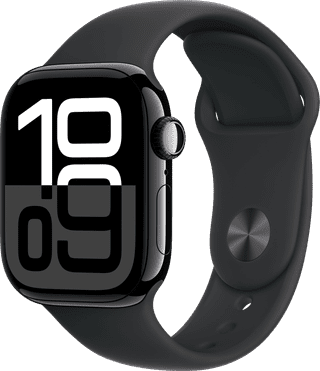 Apple Watch Series 10 42mm Black Sport Band M/L
