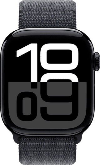 Apple Watch Series 10 42 mm Schwarz Sport Loop