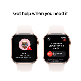 Apple Watch Series 10 42mm Rose Gold Sport Band S/M