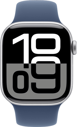Apple Watch Series 10 42 mm Silber Sportarmband M/L