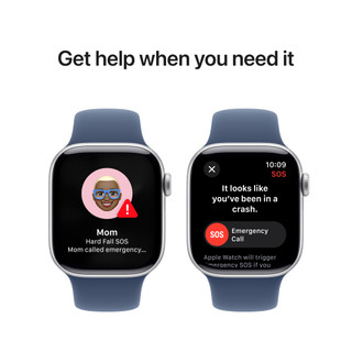 Apple Watch Series 10 42mm Silver Sport Band M/L