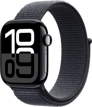 Apple Watch Series 10 4G 42mm Black Sport Watch Strap