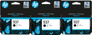 HP 937 Patrone Schwarz 3er-Pack