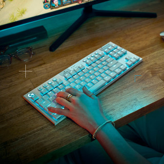 Gaming-Tastatur Logitech G915 TKL Lightspeed TKL Wireless Weiß Qwertz