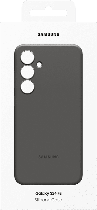 Samsung Galaxy S24 FE Silicone Back Cover Black
