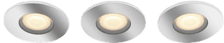 Philips Hue Adore Recessed Spot Light Bathroom White Ambiance - round- Chrome 3-pack + dimmer