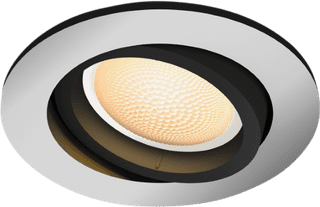 Philips Hue Milliskin Recessed Spot Light White Ambiance - Round - Aluminum