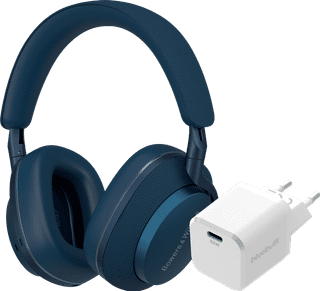 Bowers & Wilkins Px7 S2e Blau + BlueBuilt Power-Delivery-Ladegerät mit USB-C-Port 20 W Weiß