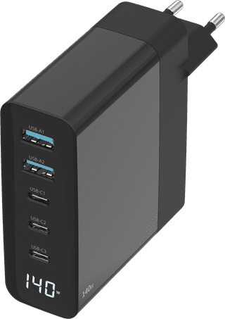 Sitecom 140 W Power Delivery Wandladegerät mit LED-Display