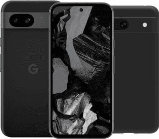 Google Pixel 8a 128GB Black 5G + BlueBuilt Back Cover Black