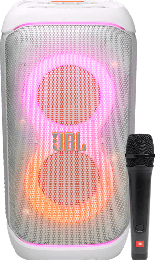 JBL PartyBox 320 White + Wired Microphone