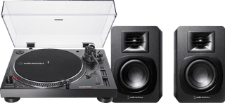 Audio-Technica AT-LP120XBT + Audio-Technica ATH-SP3X Black
