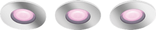 Philips Hue Xamento Badezimmer Einbaustrahler White & Color - Chrom - Rund 3er-Pack