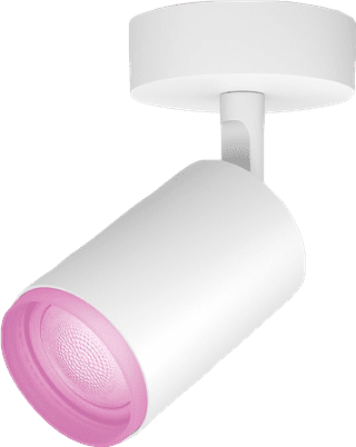 Philips Hue Fugato Mounted Spot Light White and Color - White - 1-spot