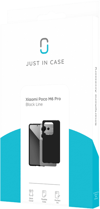 Just in Case Soft Design POCO M6 Back Cover Black