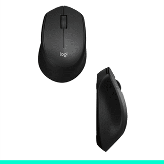 Logitech M330 Silent Plus Kabellose Maus Schwarz