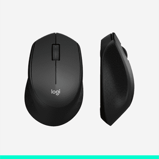 Logitech M330 Silent Plus Kabellose Maus Schwarz