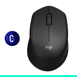 Logitech M330 Silent Plus Kabellose Maus Schwarz