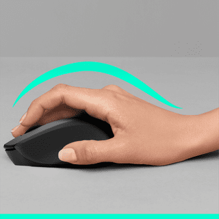 Logitech M330 Silent Plus Kabellose Maus Schwarz