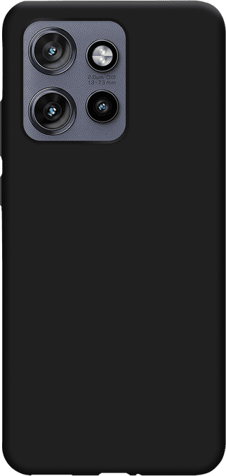 Just in Case Soft Design Motorola Edge 50 Neo Back Cover Black