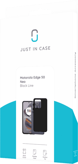 Just in Case Soft Design Motorola Edge 50 Neo Backcover Schwarz