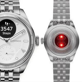 Withings ScanWatch Nova Brilliant Titanium Silber 39 mm