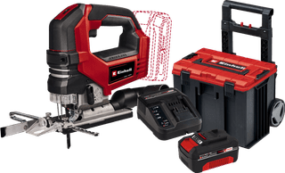 Einhell TP-JS 18/135 Li BL Solo 4,0 Ah Akku E-Case L Starterset