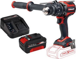 Einhell TP-CD 18/120 Li-i BL Solo + Einhell 18 V/4.0Ah Starter Kit - Power X-Change